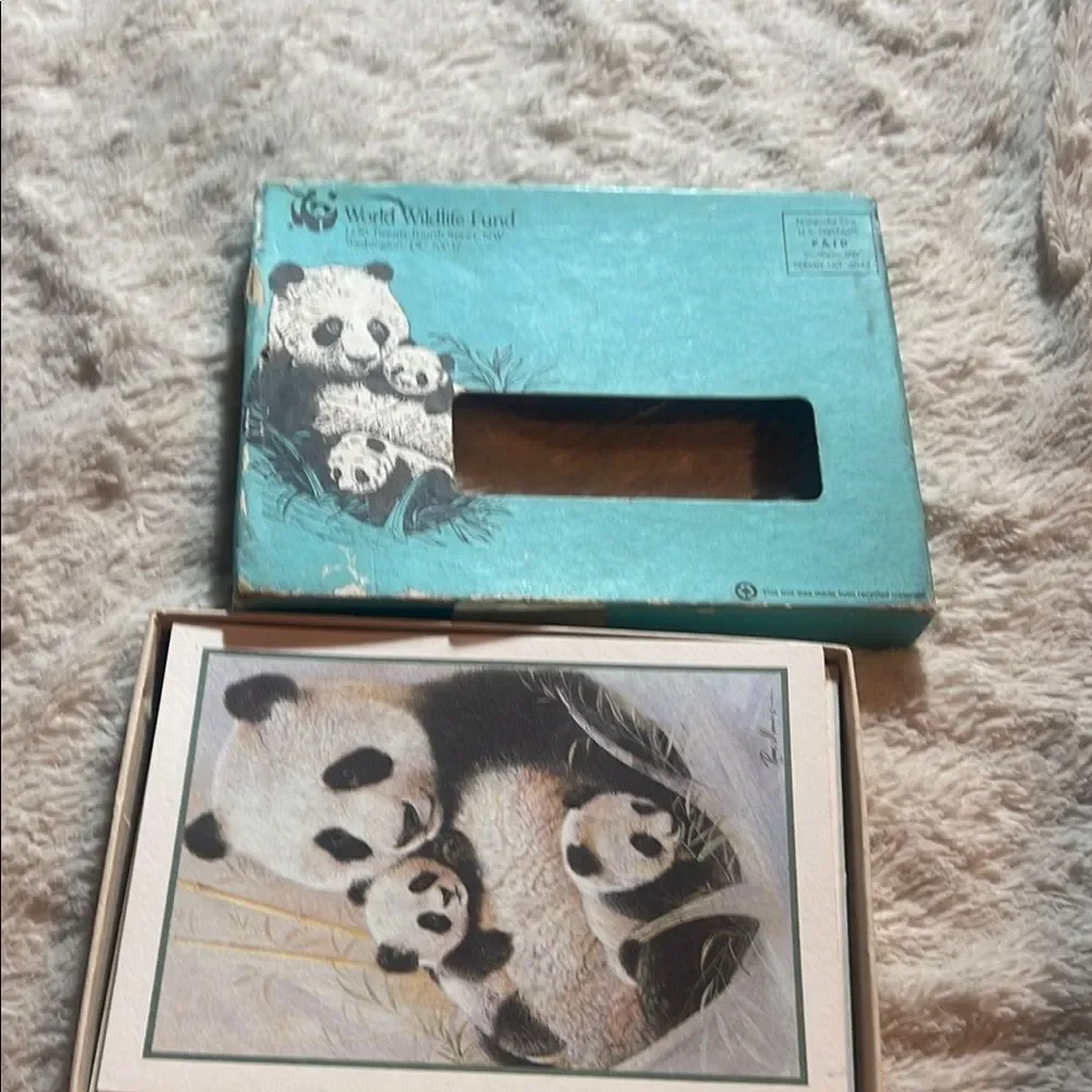 World Wildlife Fund Panda Card Set vintage 1986